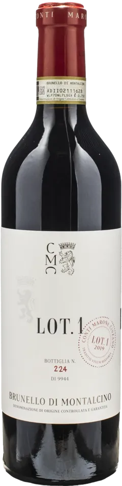 vue du vin Conti Marone Cinzano Brunello di Montalcino Lot.1