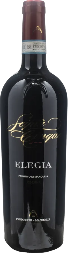 capture du vin Produttori di Manduria Primitivo di Manduria Riserva Elegia 2021