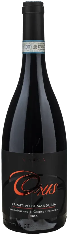 aperçu du vin Vinosia Primitivo di Manduria Orus 2023