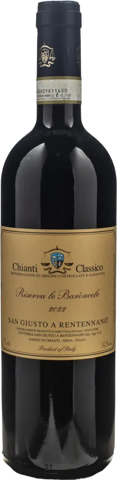 photo du vin Chianti Classico Docg San Giusto a Rentennano Famille Martini di Cigala