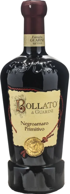image du vin Guarini Negroamaro Primitivo Bollato Grand Cuvee 2024