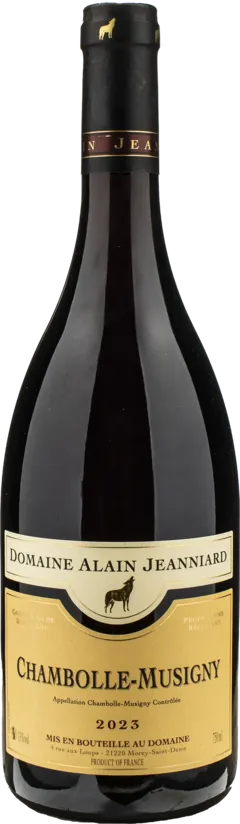 photo du vin Alain Jeanniard Chambolle Musigny 2023