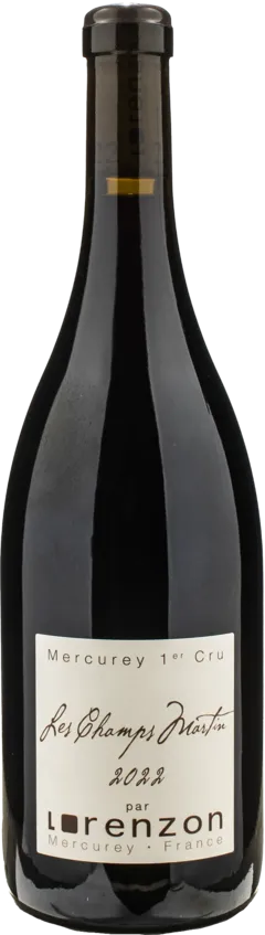 photos du vin Bruno Lorenzon Mercurey 1er Cru Champ Martin Rouge 2022