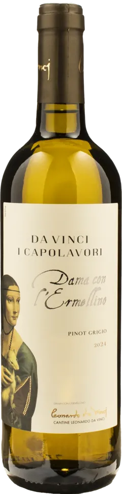 illustration du vin Leonardo da Vinci Capolavori Pinot Grigio Dama Ermellino 2024