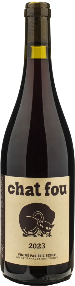 illustration du vin Eric Texier Chat Fou 2023