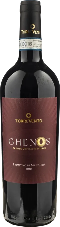 vue du vin Torrevento Primitivo di Manduria Ghenos Rosso 2022