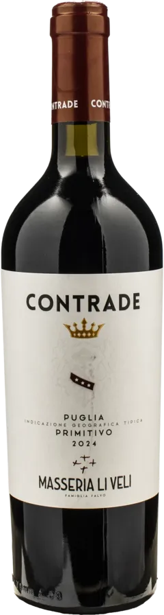 illustration du vin Masseria li Veli Primitivo Puglia Contrade 2024