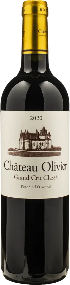vue du vin Chateau Olivier Pessac Leognan Gran Cru Classe Rouge 2020
