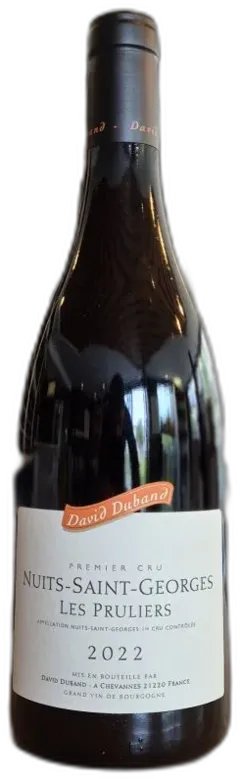 photo du vin Nuit st Georges les Pruliers 1er Cru 2022 Domaine David Duband