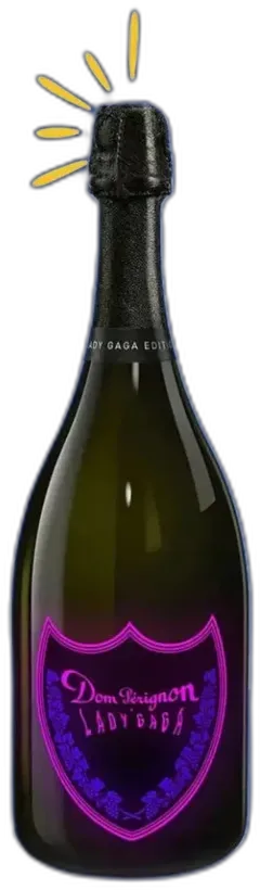 capture du vin Dom Pérignon Luminous Lady Gaga Limited Edition