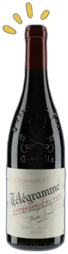 capture du vin Télégramme Châteauneuf‑du‑Pape 2022