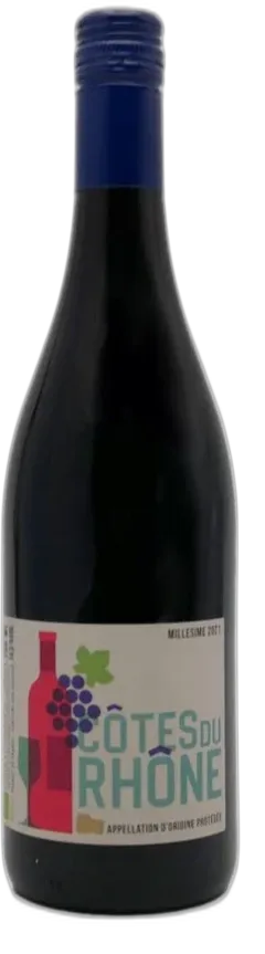 image du vin Côtes du Rhône Rouge Bio 2022