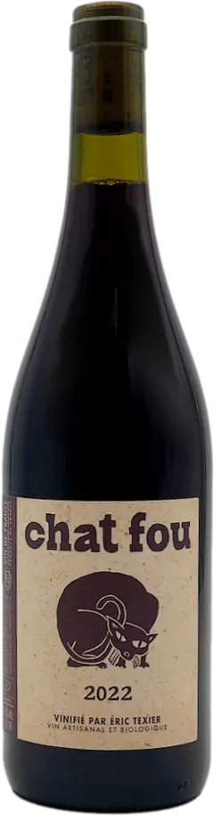 illustration du vin Eric Texier Chat Fou 2023
