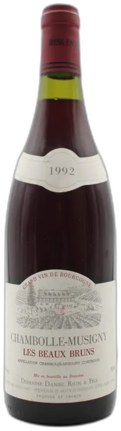 photo du vin Chambolle-Musigny "les Beaux Bruns" 1992 Daniel Rion et Fils