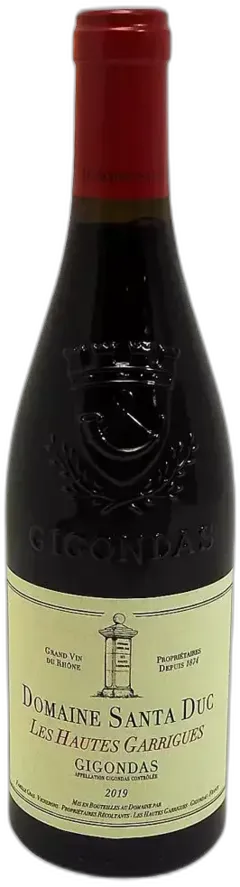 photo du vin Santa Duc Gigondas Prestige des Hautes Garrigues Bio 2019