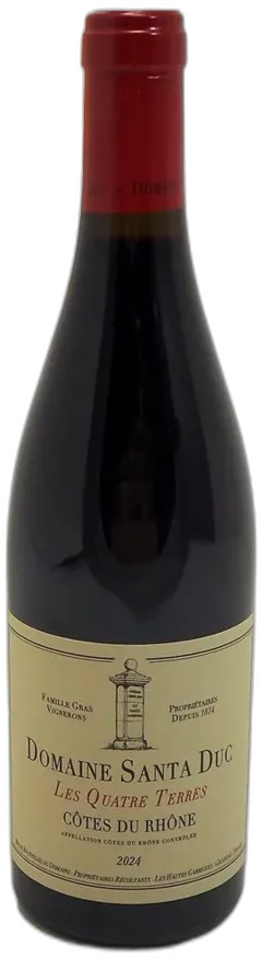 image du vin Santa Duc Côtes du Rhône les 4 Terres 2024