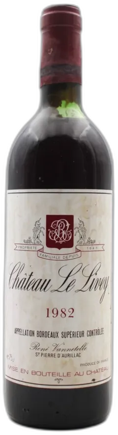 image du vin Château le Livey 1982