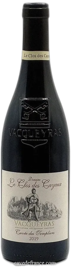 image du vin Vacqueyras Clos des Cazaux Cuvée des Templiers