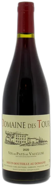 vue du vin Domaine des Tours Vin de Pays du Vaucluse