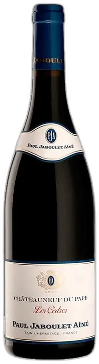 vue du vin Paul Jaboulet "les Cèdres" Chateauneuf-du-Pape Rouge Châteauneuf-du-Pape