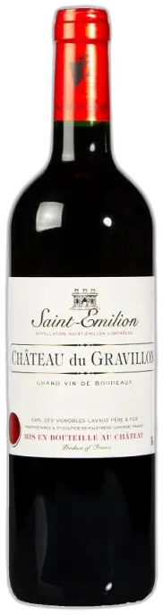 illustration du vin Château du Gravillon st Emilion Bordeaux