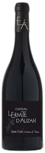 vue du vin l'Ermite d'Auzan Sainte-Cécile Costières de Nîmes 2020 Rouge