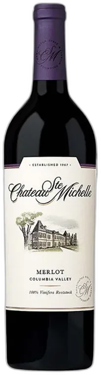 vue du vin Vin Château Sainte Michelle Merlot Columbia Valley
