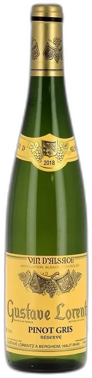 vue du vin Pinot Gris Gustave Lorentz Réserve 2019