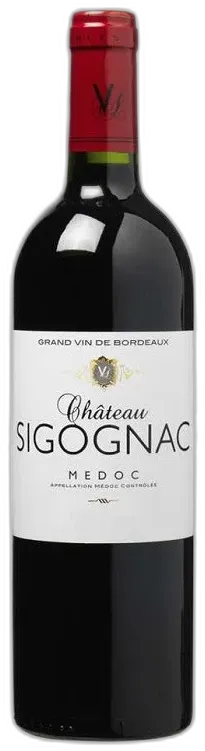 image du vin Médoc Aoc Château Sigognac 2018