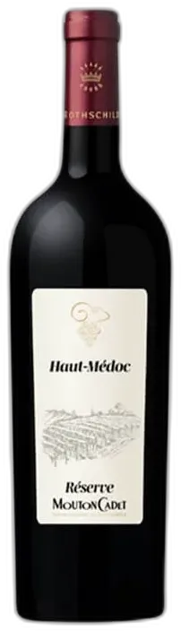vue du vin Haut Médoc Aoc Réserve Mouton Cadet Baron Philippe de Rothschild 2020