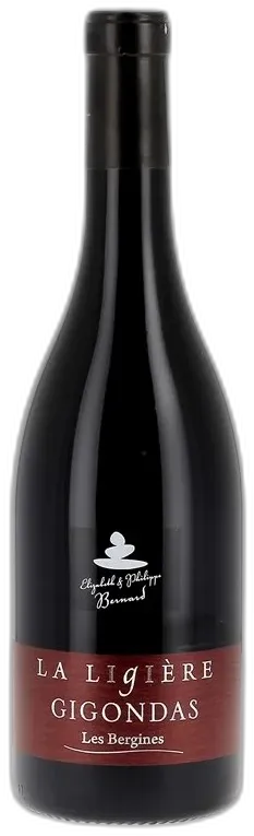 image du vin Gigondas Aop les Bergines Domaine la Ligière Rouge 2022