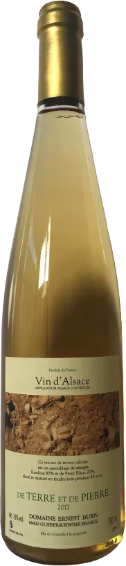 photo du vin "de Terre et de Pierre" 2017 Aoc Alsace