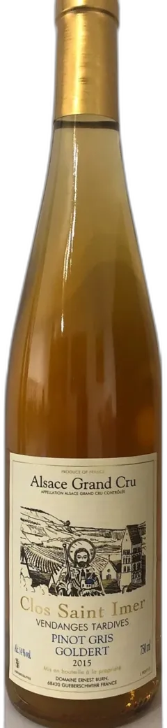 image du vin Pinot Gris Clos Saint-Imer Vendanges Tardives 2015