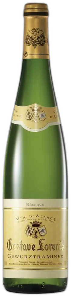 image du vin Gewurztraminer d’Alsace Aoc Gustave Lorentz Réserve 2022