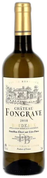 illustration du vin Château Fongrave Blanc 2023 Aoc Bordeaux