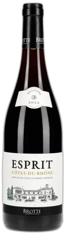 photo du vin Côtes du Rhône Aoc Brotte Esprit de Barville Rouge 2022