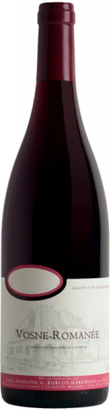 photos du vin Vosne Romanée Aoc Domaine Roblot Marchand Rouge 2023