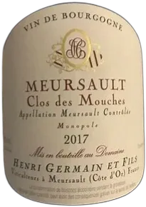 vue du vin Meursault Cru Rouge "Clos des Mouches" H.Ger