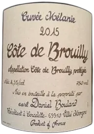 image du vin Côte de Brouilly "Cuvée Mélanie"