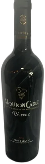 photos du vin Saint-Émilion Mouton Cadet Nue Réserve Bordeaux