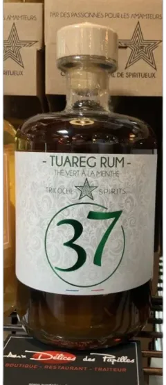 vue du vin Rhum Arrangé Tuareg Thé Vert à la Menthe la Fabrique Tricoche Spirits