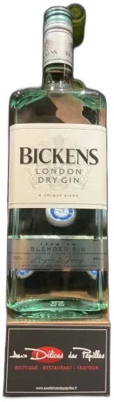 photo du vin Bickens London Dry Gin Premium Blended Gin
