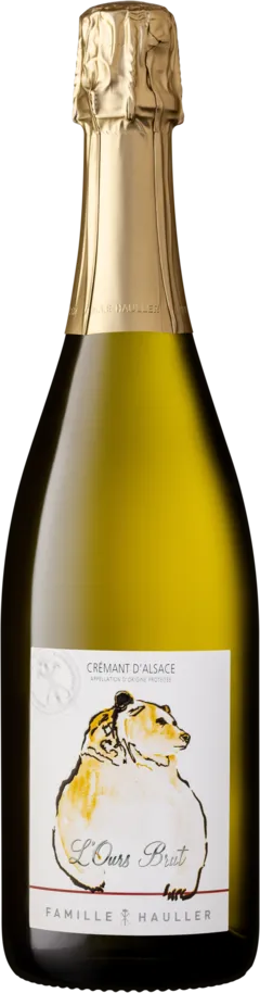 photo du vin Famille Hauller, l'Ours Brut, Aoc Crémant d'Alsace, Blanc