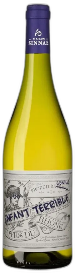 vue du vin Côtes-du-Rhône Blanc Enfant Terrible Maison Sinnae