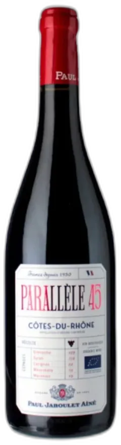 aperçu du vin Côtes-du-Rhône Rouge Parallele 45 Maison Paul Jaboulet Ainé Bio 2024