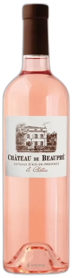 capture du vin Côteaux d’Aix-en-Provence Rosé Château de Beaupré Bio 2024