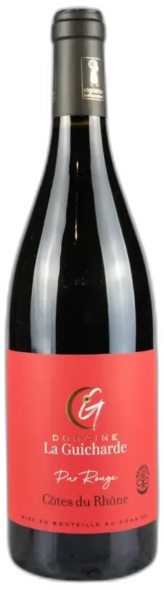 photo du vin Côtes-du-Rhône Rouge Pur Rouge Domaine la Guicharde Bio