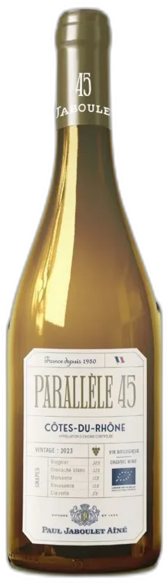 photo du vin Côtes-du-Rhône Blanc Parallele 45 Maison Paul Jaboulet Ainé Bio 2024