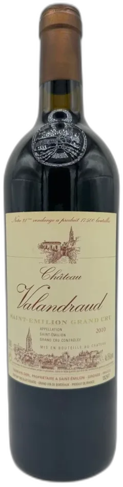 vue du vin Château de Valandraud 2010 Bordeaux France