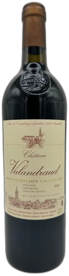 illustration du vin Château de Valandraud 2009 Bordeaux France